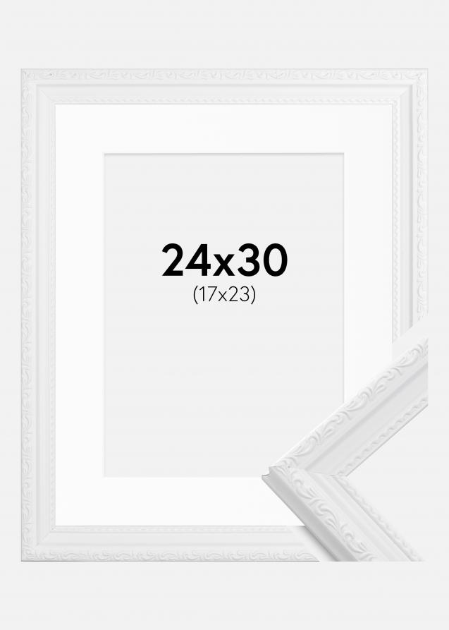 Cadre Abisko Blanc 24x30 cm - Passe-partout Blanc 18x24 cm