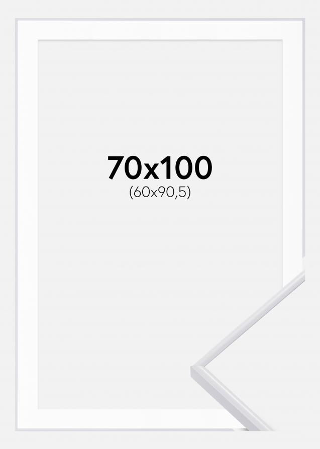 Cadre Visby Blanc 70x100 cm - Passe-partout Blanc 61x91,5 cm