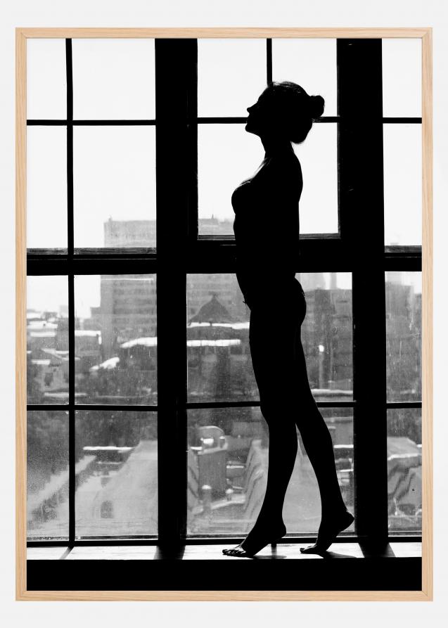 Standing in window Poster