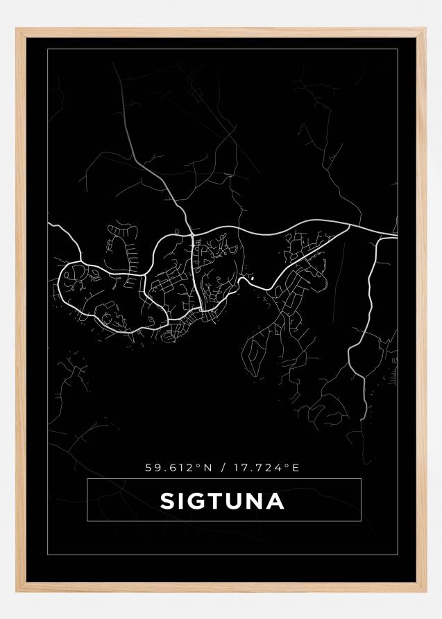 Map - Sigtuna - Black