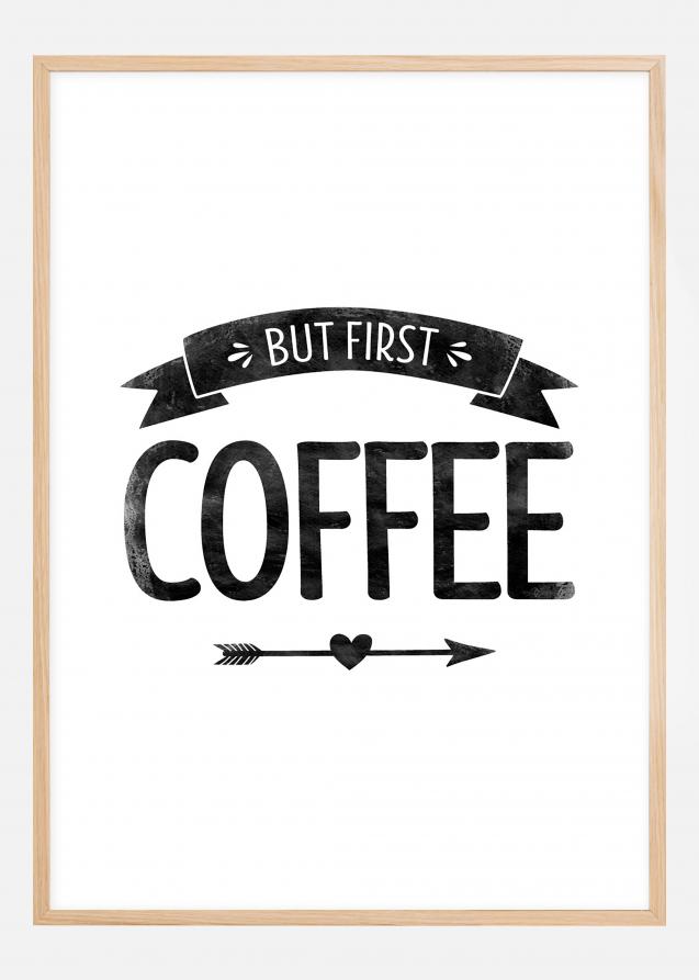 But first coffee Retro Poster