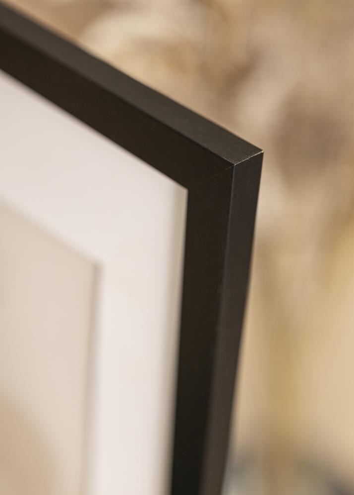 Cadre Black Wood 50x70 cm - Passe-partout Blanc 42x59,4 cm