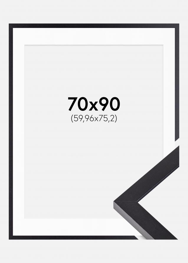 Cadre Selection Noir 70x90 cm - Passe-partout Blanc 24x30 pouces