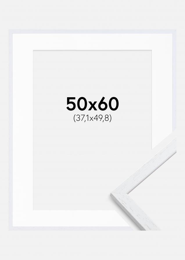 Cadre Edsbyn Warm White 50x60 cm - Passe-partout Blanc 15x20 inches