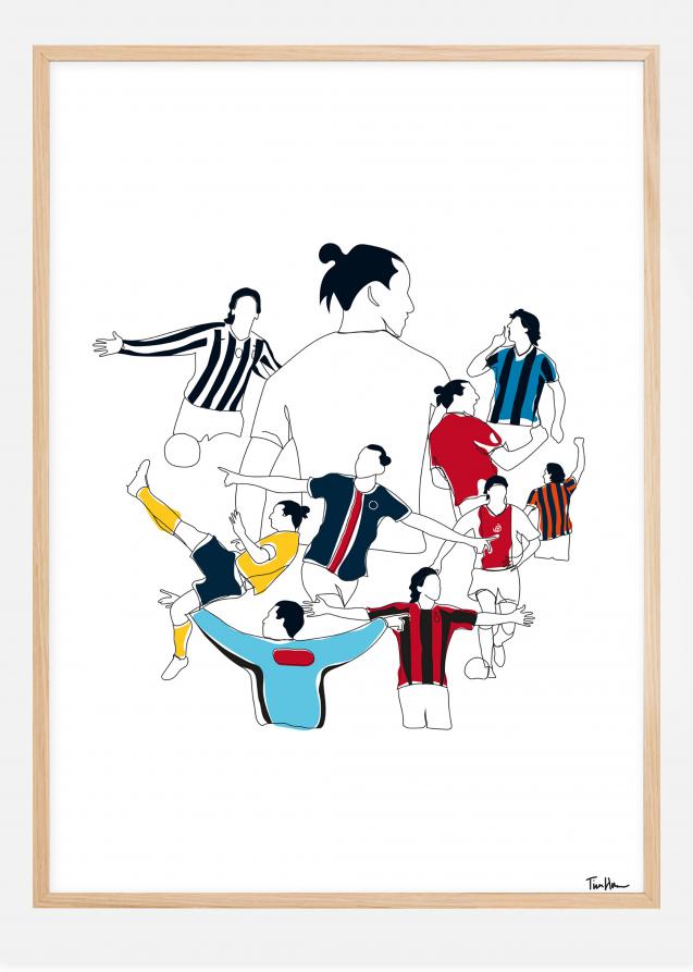History Of Zlatan Colours Poster