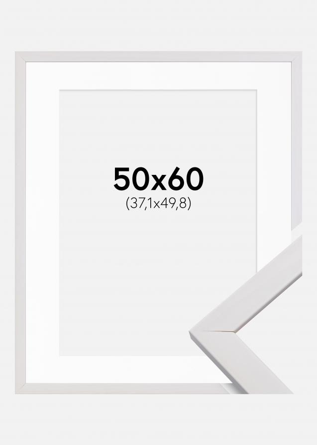 Cadre Stilren Blanc 50x60 cm - Passe-partout Blanc 15x20 pouces