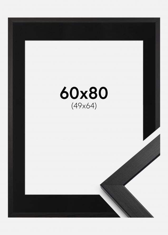 Cadre Stilren Noir 60x80 cm - Passe-partout Noir 50x65 cm