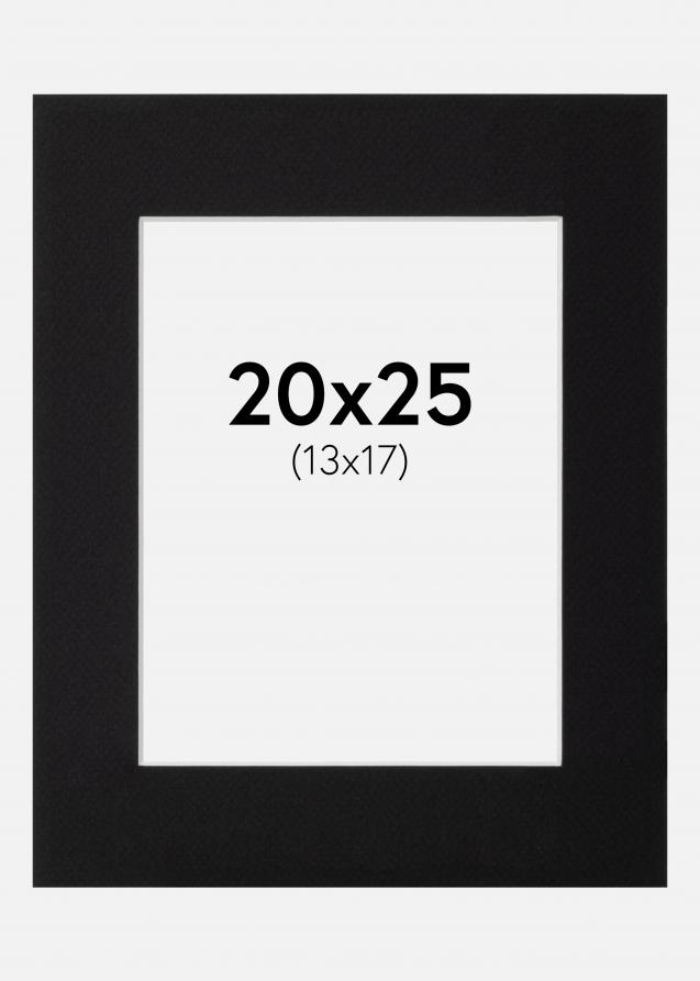 Passe-partout Noir Standard (noyau blanc) 20x25 cm (13x17)