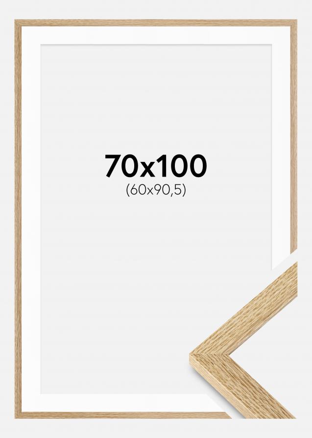 Cadre Selection Chêne 70x100 cm - Passe-partout Blanc 61x91,5 cm
