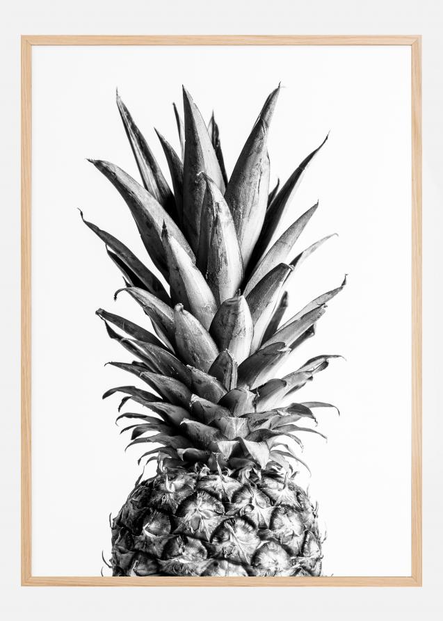Pineapple Bw Poster