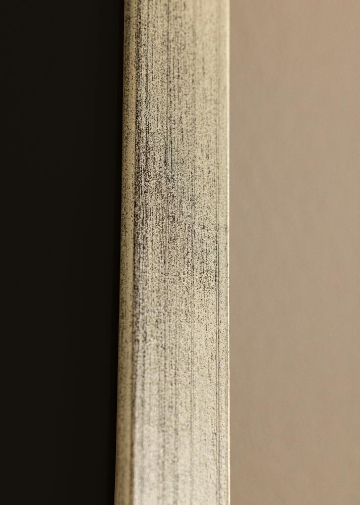 Cadre Stilren Argent 35x50 cm - Passe-partout Noir 30x35 cm