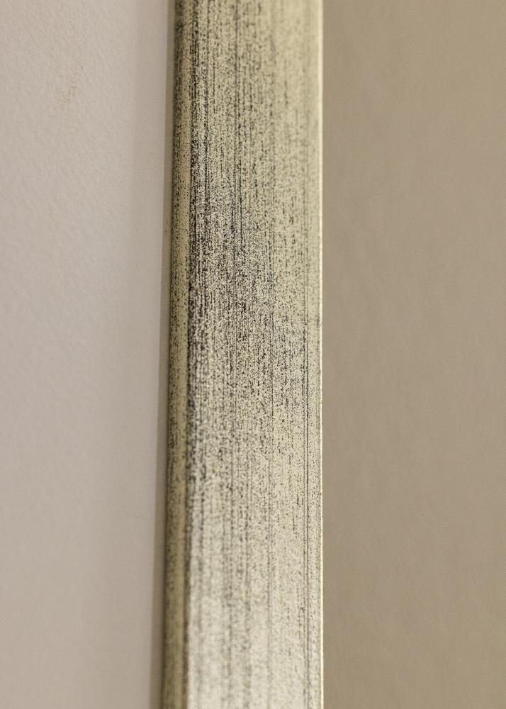 Cadre Stilren Argent 70x100 cm - Passe-partout Blanc 61x91,5 cm