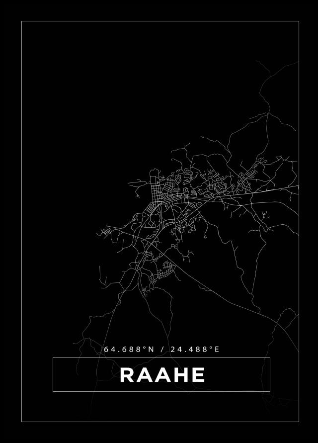 Map - Raahe - Black