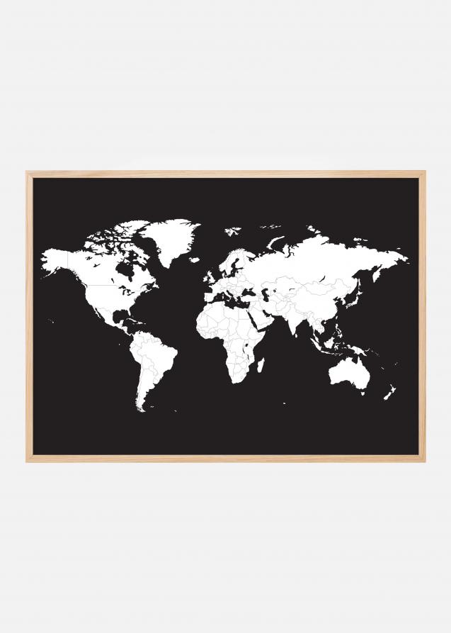 Carte du monde Blanc