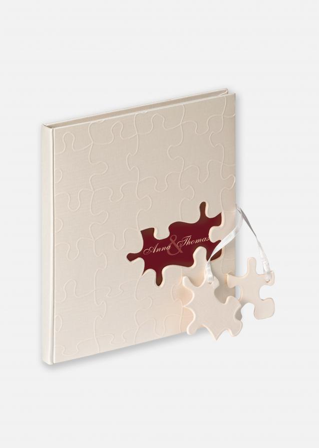 Puzzle Livre d'or - 23x25 cm (144 pages blanches / 72 feuilles)