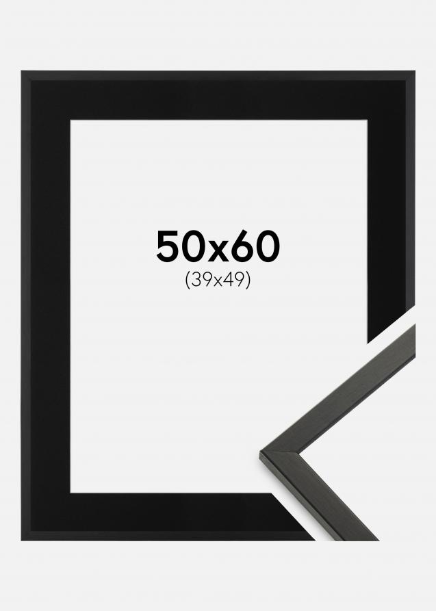 Cadre Galant Noir 50x60 cm - Passe-partout Noir 40x50 cm