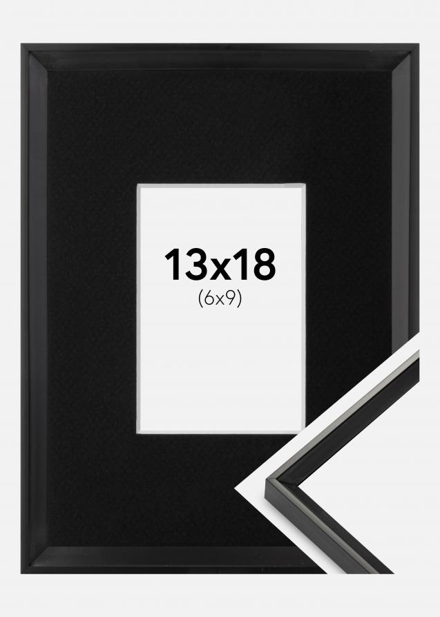 Cadre Desire Noir 13x18 cm - Passe-partout Noir 7x10 cm