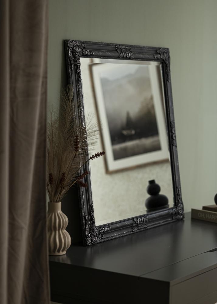 Miroir Bologna Noir 80x80 cm
