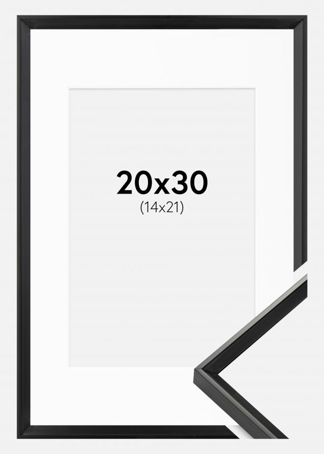 Cadre Desire Noir 20x30 cm - Passe-partout Blanc 15x22 cm