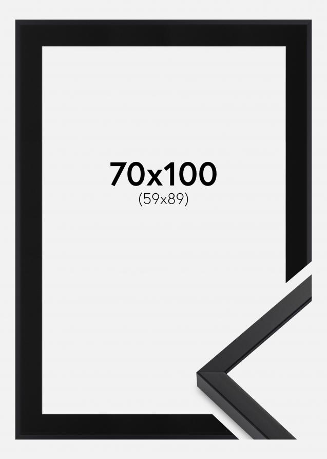 Cadre E-Line Noir 70x100 cm - Passe-partout Noir 60x90 cm