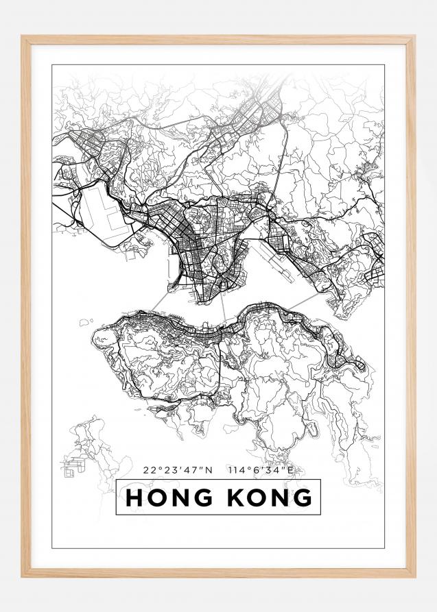 Map - Hong Kong - White