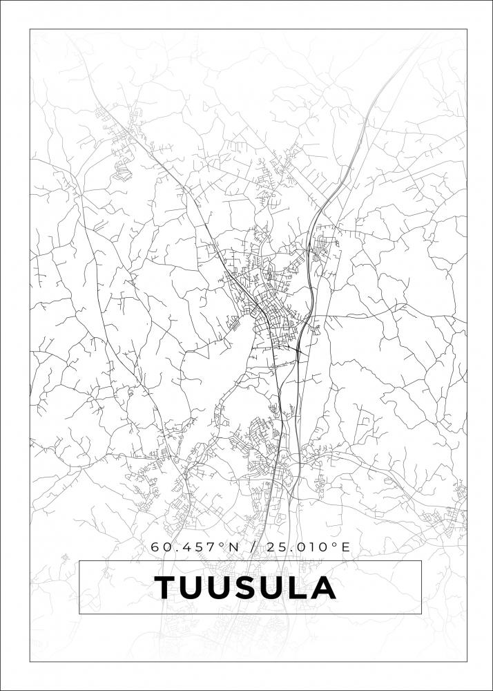 Map - Tuusula - White