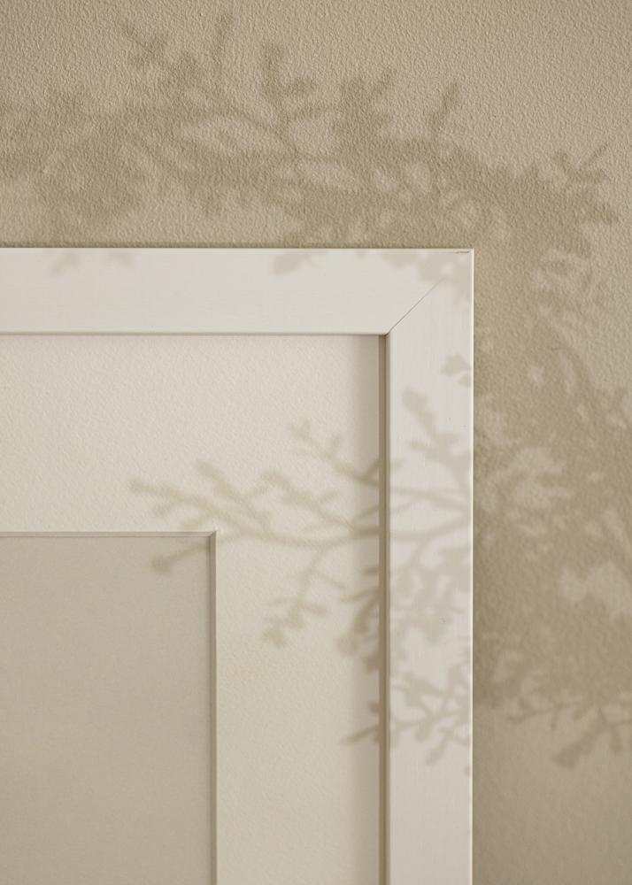 Cadre White Wood Verre Acrylique 45x90 cm