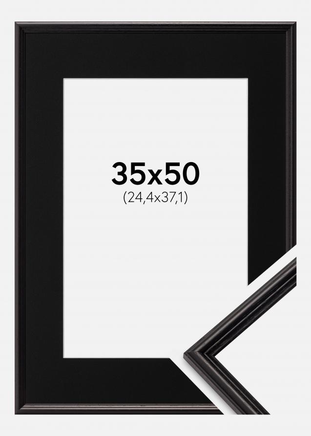 Cadre Horndal Noir 35x50 cm - Passe-partout Noir 10x15 pouces
