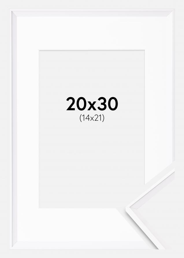 Cadre Desire Blanc 20x30 cm - Passe-partout Blanc 15x22 cm