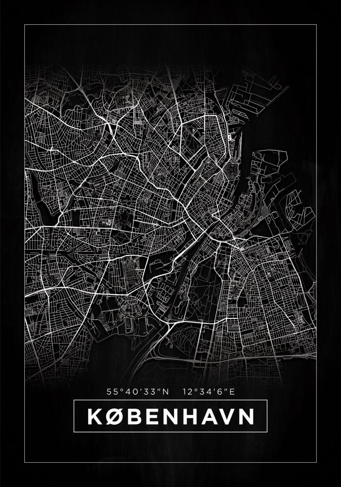 Map - Kbenhavn - Black