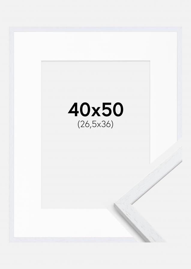 Cadre Edsbyn Warm White 40x50 cm - Passe-partout Blanc 27,5x37 cm