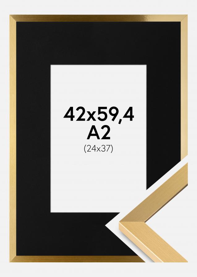 Cadre Selection Or 42x59,4 cm (A2) - Passe-partout Noir 25x38 cm