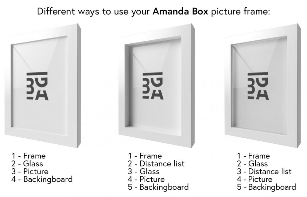 Amanda Box Blanc Collage - 4 Images
