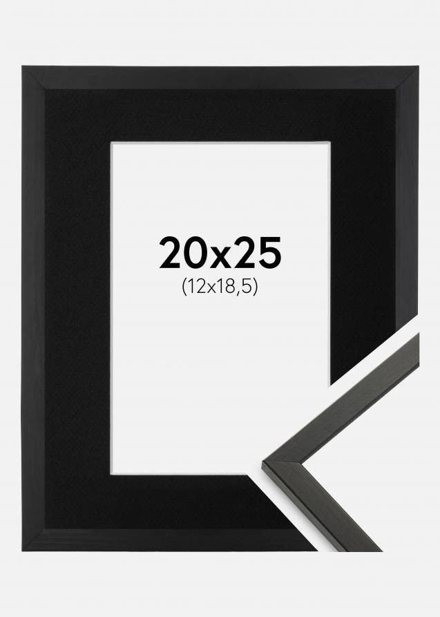 Cadre Galant Noir 20x25 cm - Passe-partout Noir 13x19,5 cm