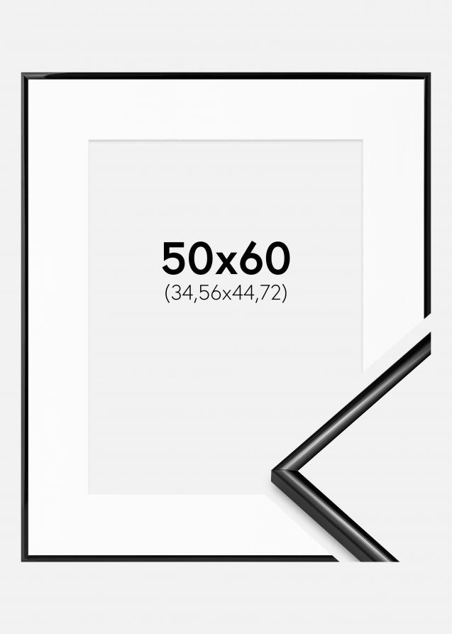 Cadre Scandi Noir 50x60 cm - Passe-partout Blanc 14x18 inches