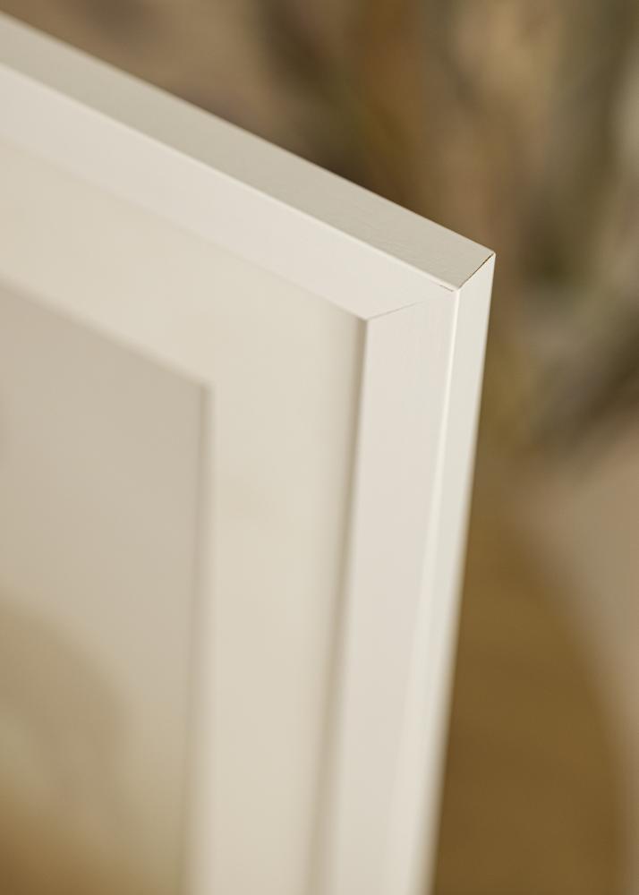 Cadre White Wood Verre Acrylique 45x90 cm