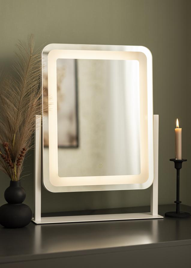 KAILA Miroir de maquillage III Blanc - 45x60 cm