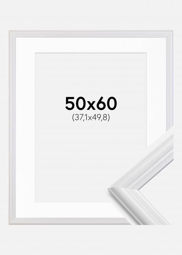 Cadre Siljan Blanc 50x60 cm - Passe-partout Blanc 15x20 inches