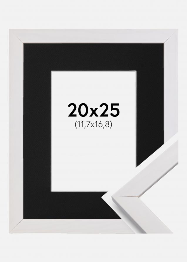 Cadre Stilren Blanc 20x25 cm - Passe-partout Noir 5x7 pouces
