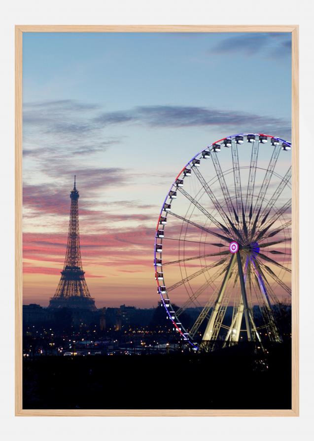 Paris Wheel Poster