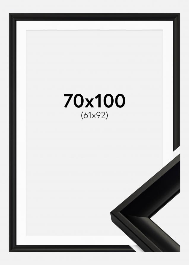 Cadre Öjaren Noir 70x100 cm - Passe-partout Blanc 62x93 cm