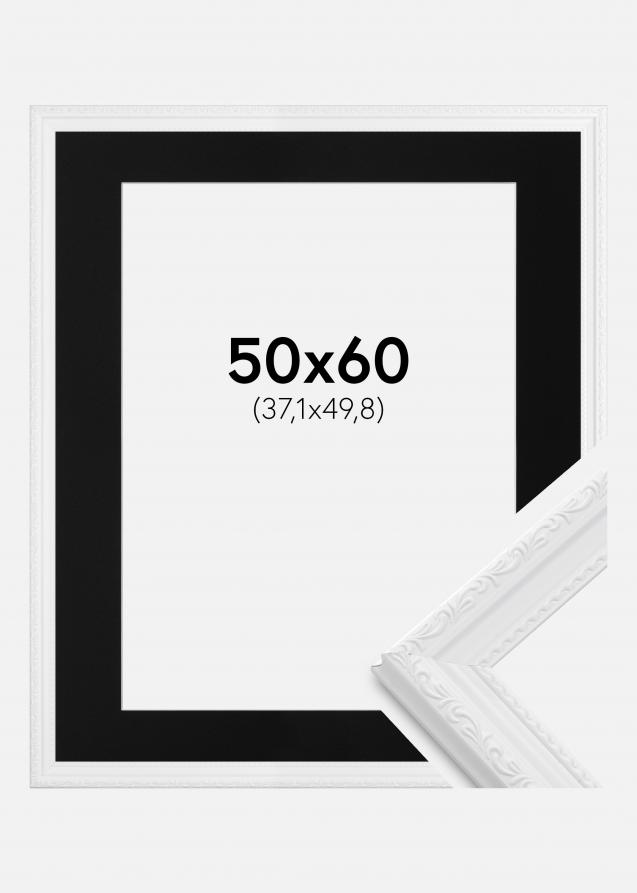 Cadre Abisko Blanc 50x60 cm - Passe-partout Noir 15x20 pouces
