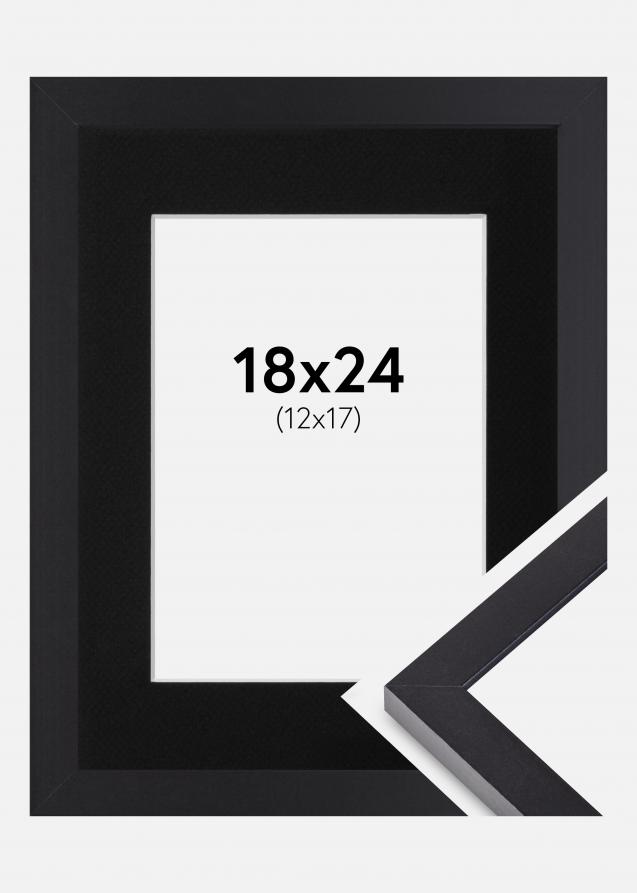 Cadre Selection Noir 18x24 cm - Passe-partout Noir 13x18 cm