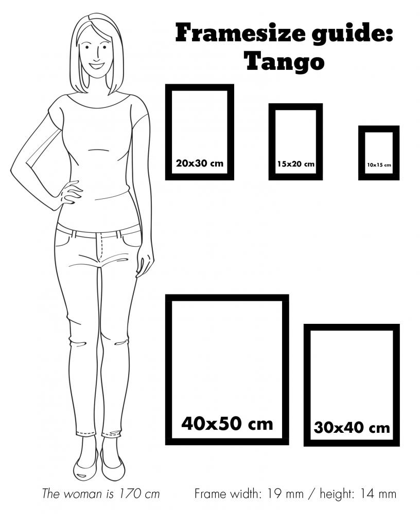 Cadre Tango Ljusrot - Taille au choix
