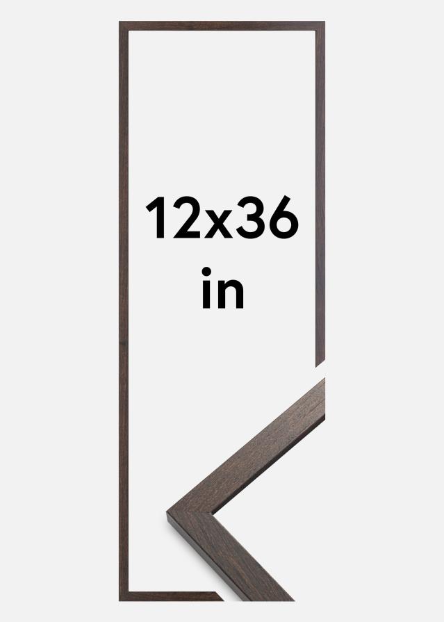 Cadre Trendy Verre Acrylique Noyer 12x36 inches (30,48x91,44 cm)