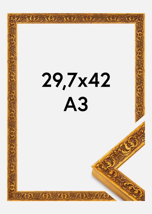 Cadre Amber Verre acrylique Doré 29,7x42 cm (A3)