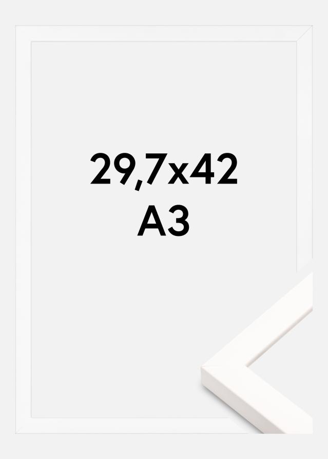 Cadre Brooke Verre Acrylique Blanc 29,7x42 cm (A3)