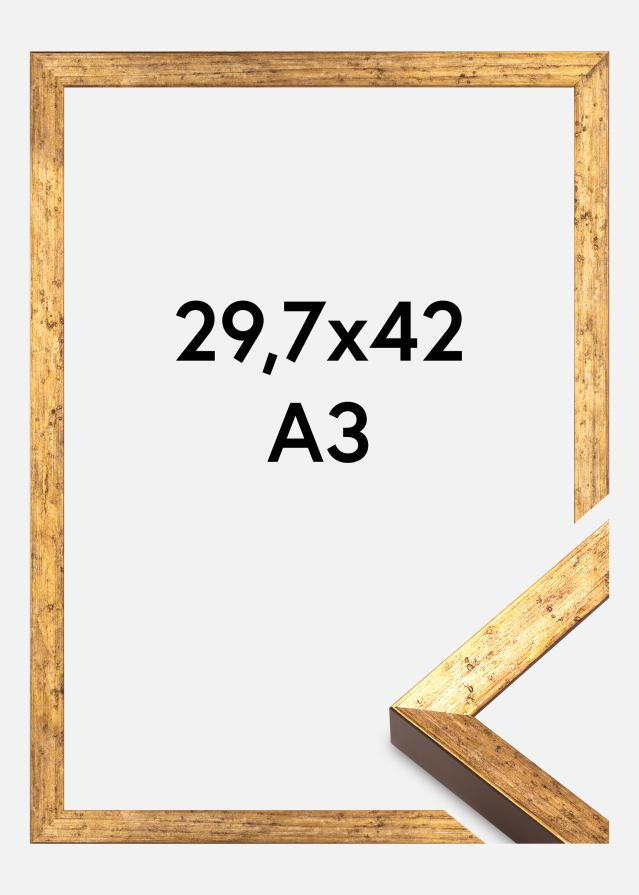 Cadre Dune Verre acrylique Or 29,7x42 cm (A3)