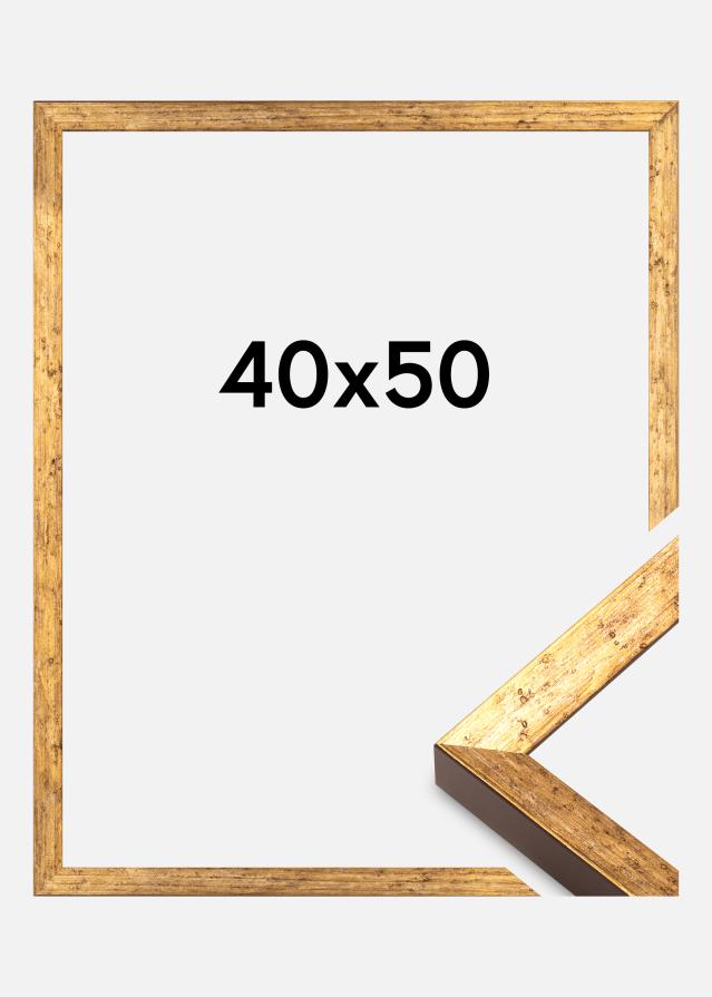 Cadre Dune Verre Acrylique Or 40x50 cm