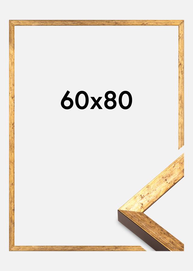 Cadre Dune Verre acrylique Or 60x80 cm
